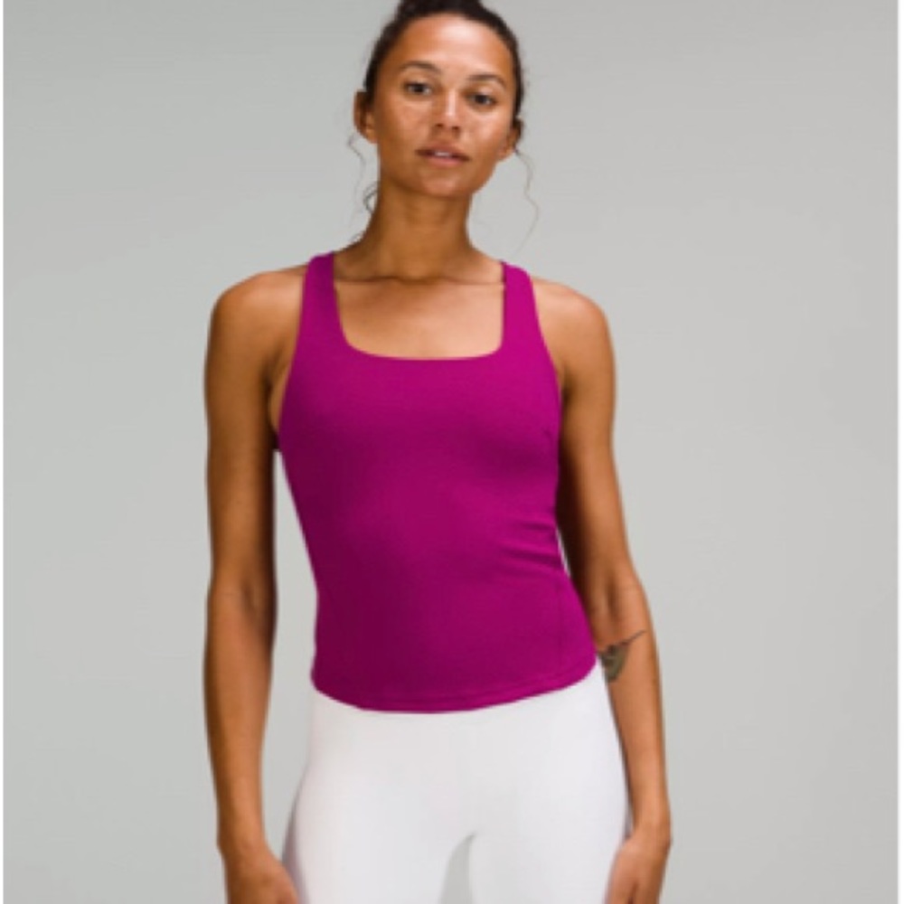 lululemon magenta instill tank top